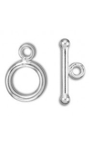 Metal Toggle clasp 12x9mm Silver